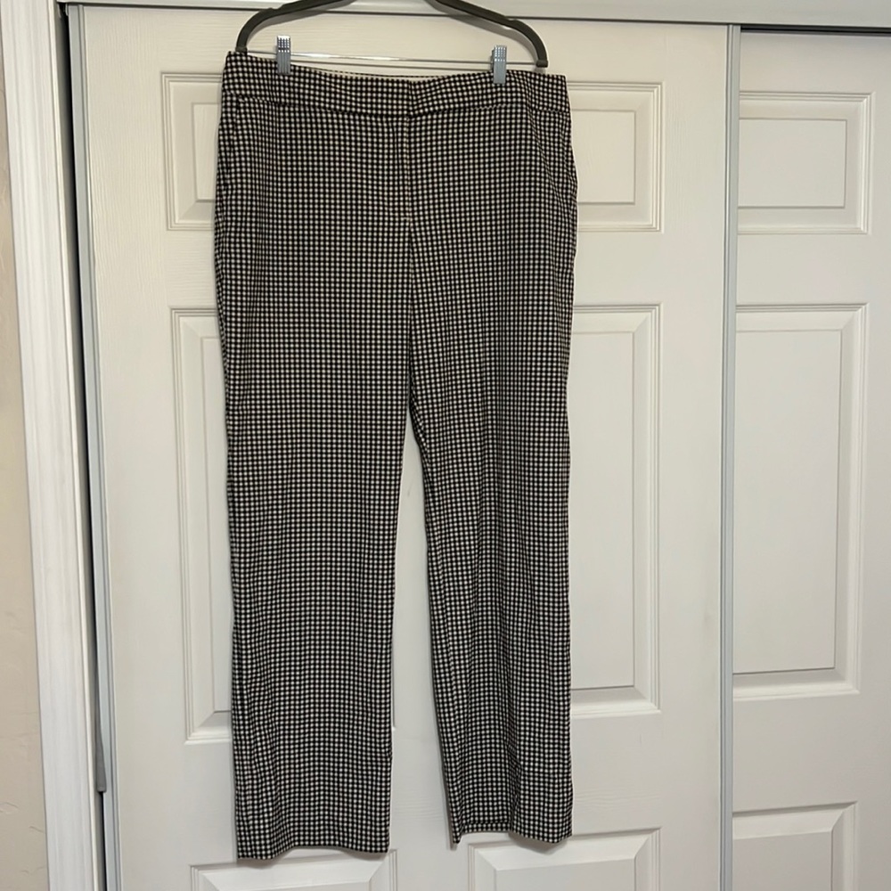 Gingham print pants